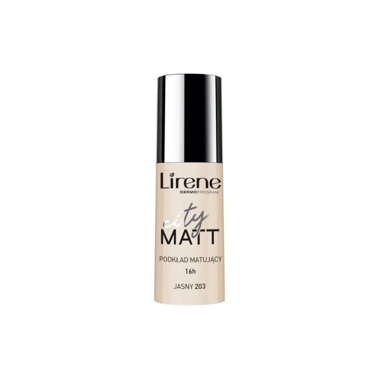 Lirene City Matt Mattierendes und glättendes Gesichtsfluid /203/ Light 30 ml