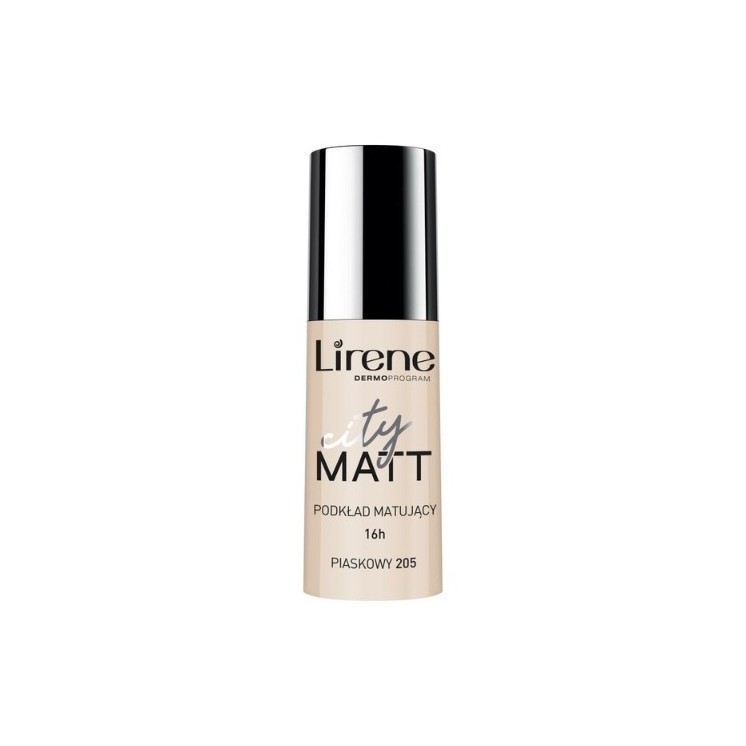 Lirene City Matt matująco-wygładzający Fluid do twarzy /205/ Piaskowy 30 ml