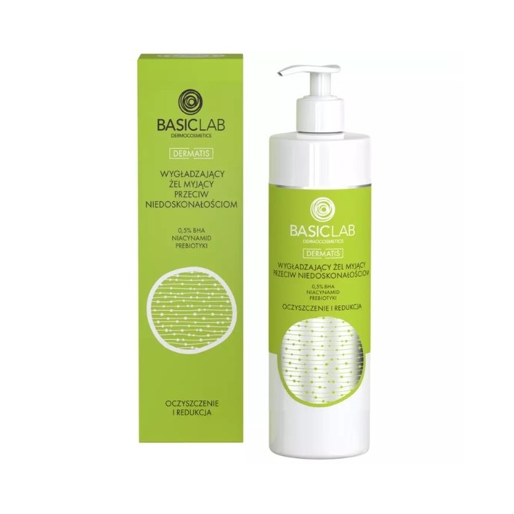 BasicLab Dermatis smoothing facial cleansing gel against imperfections 5 % BHA 300 ml
