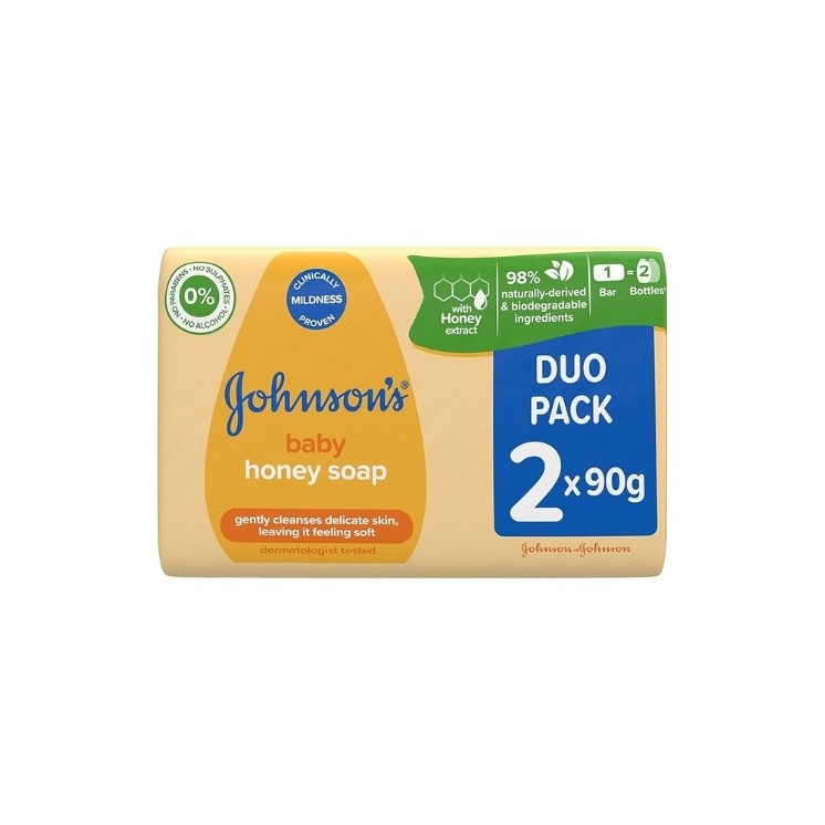 Johnson's Mydło w kostce Honey dwupak 2x90 g
