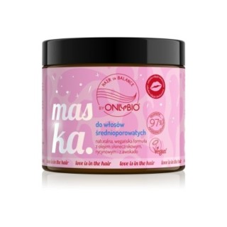 ONLYBIO Hair in Balance Love is in the Hair Mask for medium porosity hair 400 ml ONLYBIO Hair in Balance Love is in the Hair Mask for medium porosity hair 400 ml