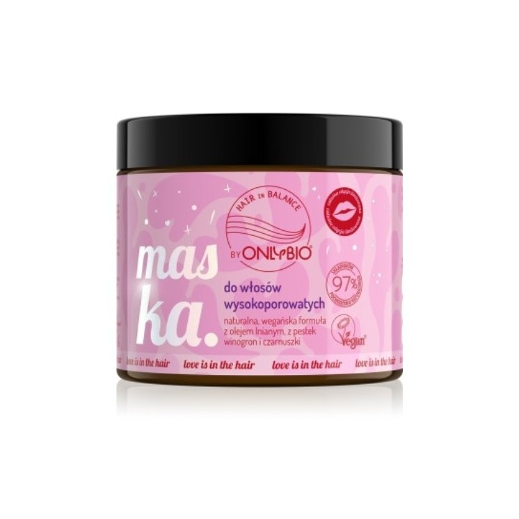ONLYBIO Hair in Balance Love ist in der Haarmaske für Haare mit hoher Porosität 400 ml enthalten