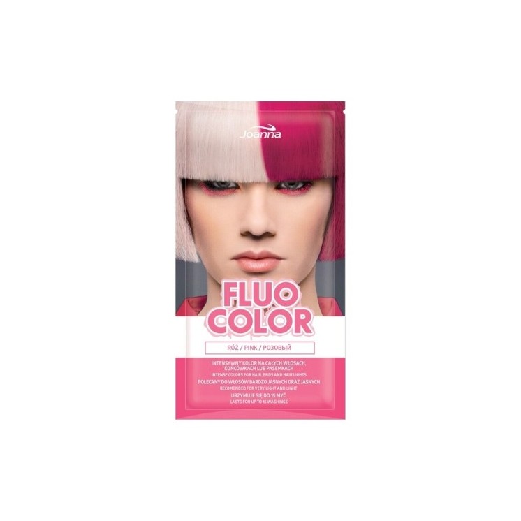 Joanna Fluo Color Szampon koloryzujący do włosów Róż 35 g