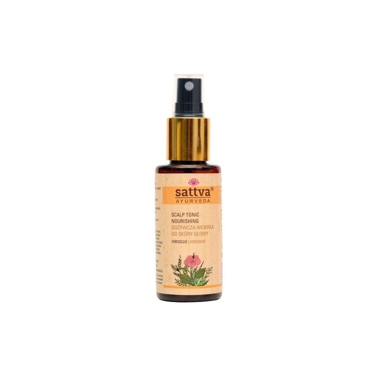 Sattva Ayurveda odżywcza Wcierka do skóry głowy Hibiskus 100 ml