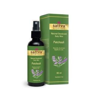 Sattva Ayurveda Patchouli natürliches Deodorant – Körperspray 80 ml