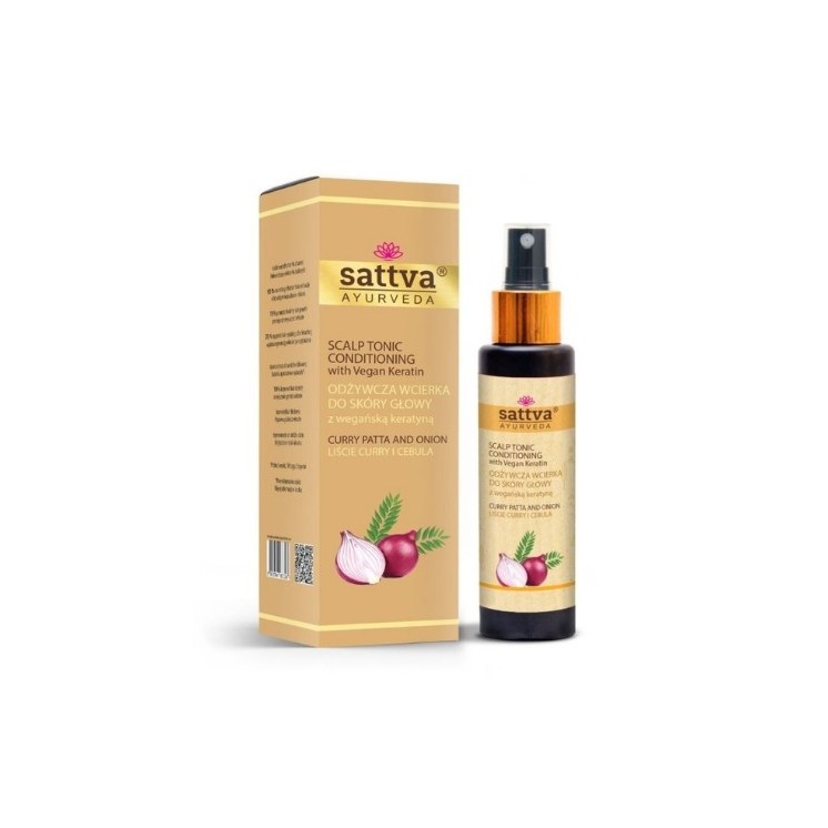 Sattva Ayurveda odżywcza Wcierka do skóry głowy Liście Curry i Cebula 100 ml