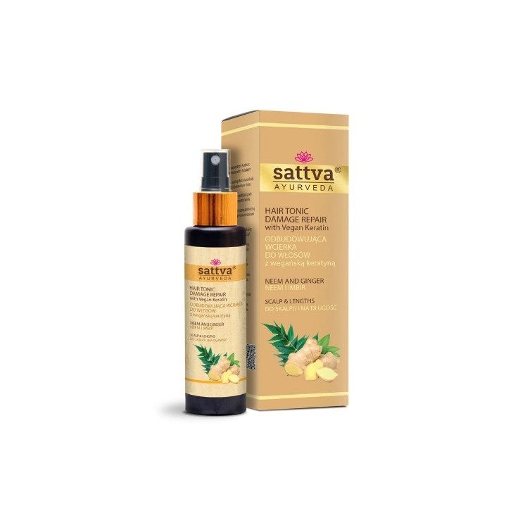Sattva Ayurveda odbudowująca Wcierka do skóry głowy Neem i Imbir 100 ml