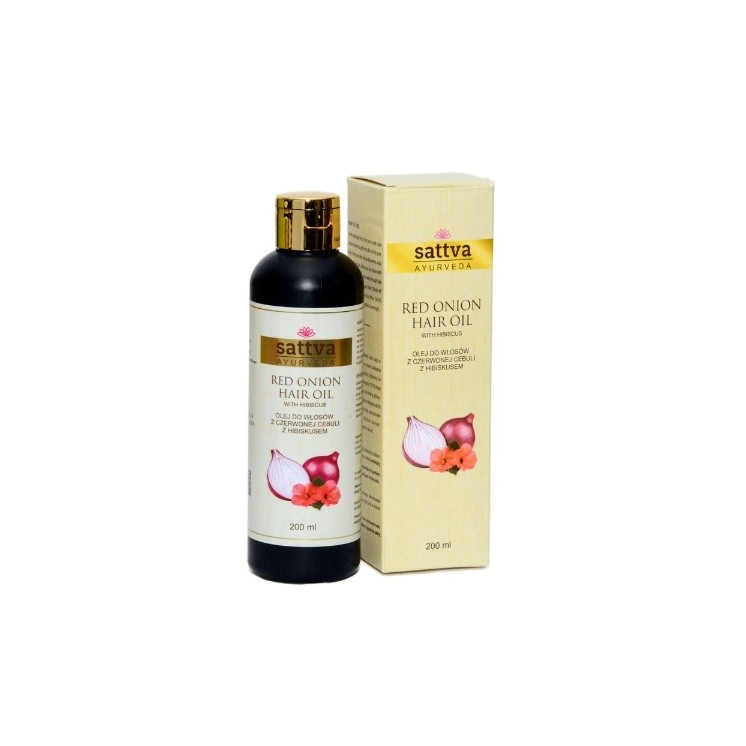 Sattva Ayurveda Olejek do włosów Czerwona Cebula i Hibiskus 100 ml