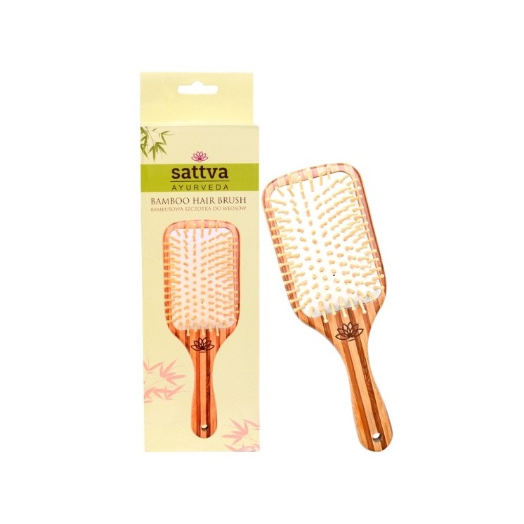 Sattva Ayurveda bambusowa Szczotka do włosów 1 sztuka