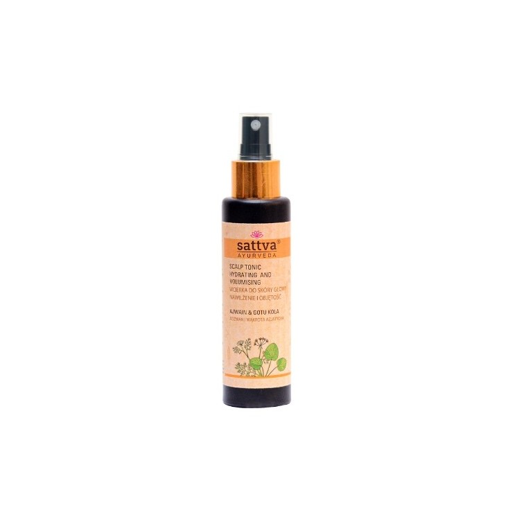 Sattva Ayurveda Wcierka do skory głowy Ajwani i Gotukola 100 ml