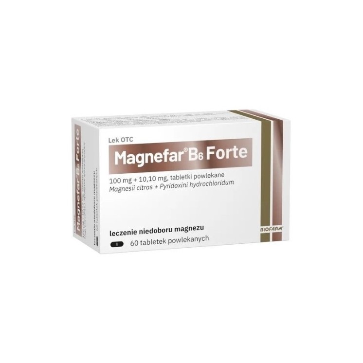 Magnefar-B6 Forte 60 tabletek