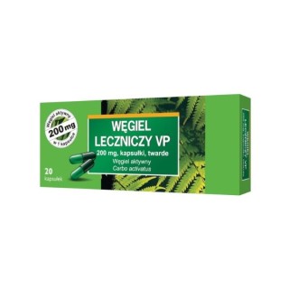 Вугілля лікарське VP 200мг 20 капсул