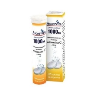 Ascorvita Vitamin C 20 effervescent tablets