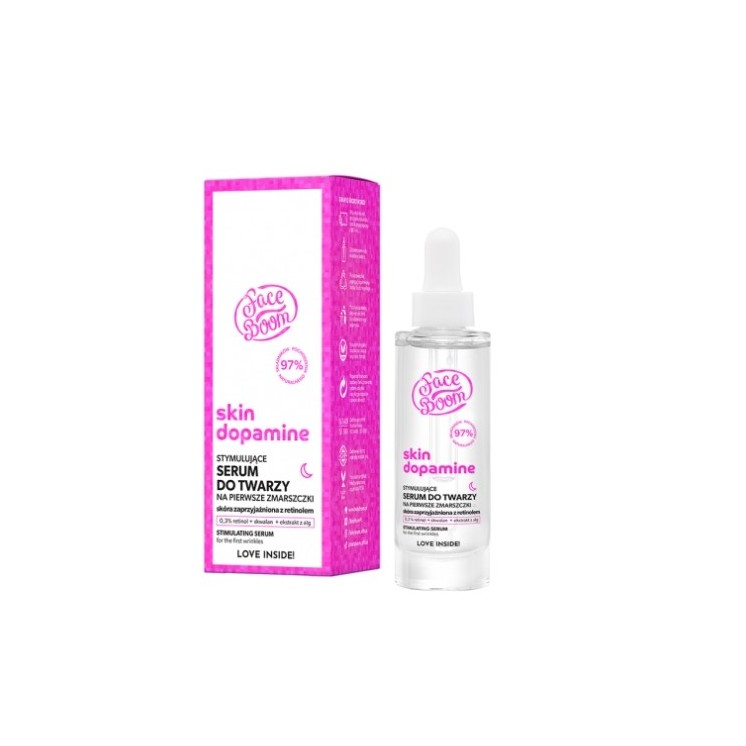 FaceBoom Skin Dopamine Serum do twarzy na pierwsze zmarszczki Retinol 0,3% 30 ml