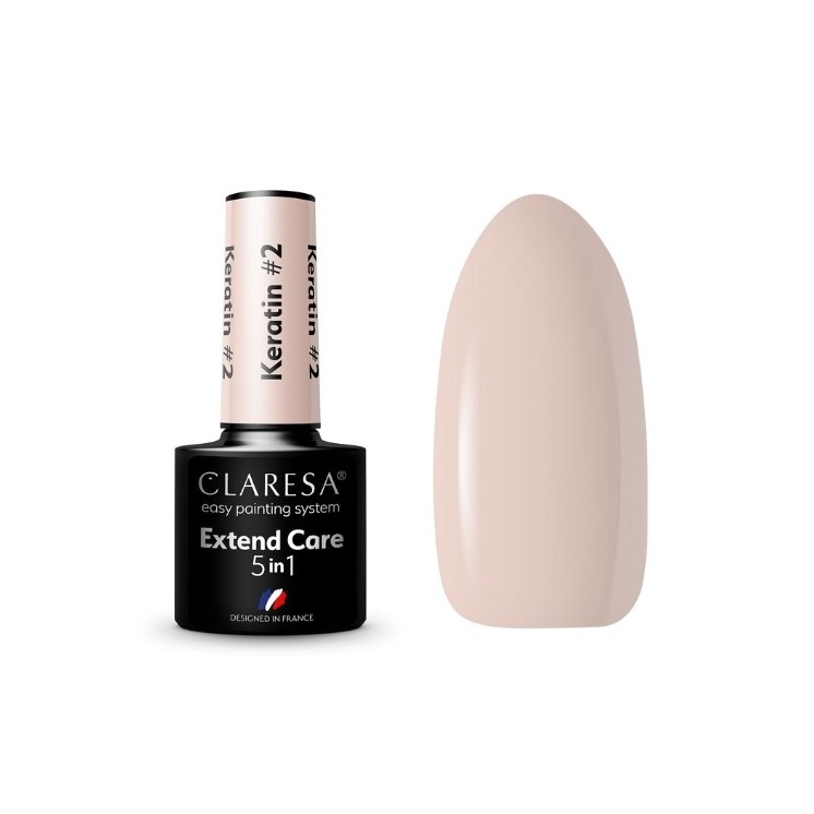 Claresa Baza Hybrydowa do Paznokci 5 w 1  Keratin /02/ 5 G