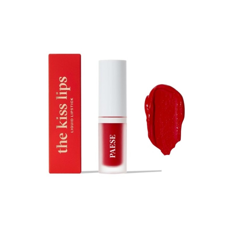 Paese The Kiss Lips Matowa kremowa  Pomadka w płynie 06 Classic Red 3,4 ml