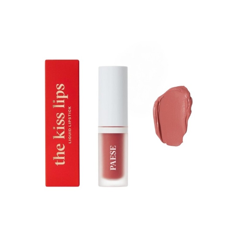 Paese The Kiss Lips Matowa kremowa  Pomadka w płynie 02 Nude Coral 3,4 ml