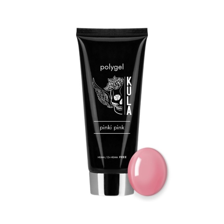 PolyGel акрил гель нарощування Kula Nails Hema/di- Hema free Pinki Pink 50 мл