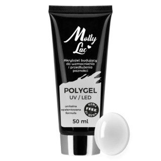 MollyLac Polygel Aufbau-Acrylgel Mollylac Hema/di- Hema free Clear 50 ml