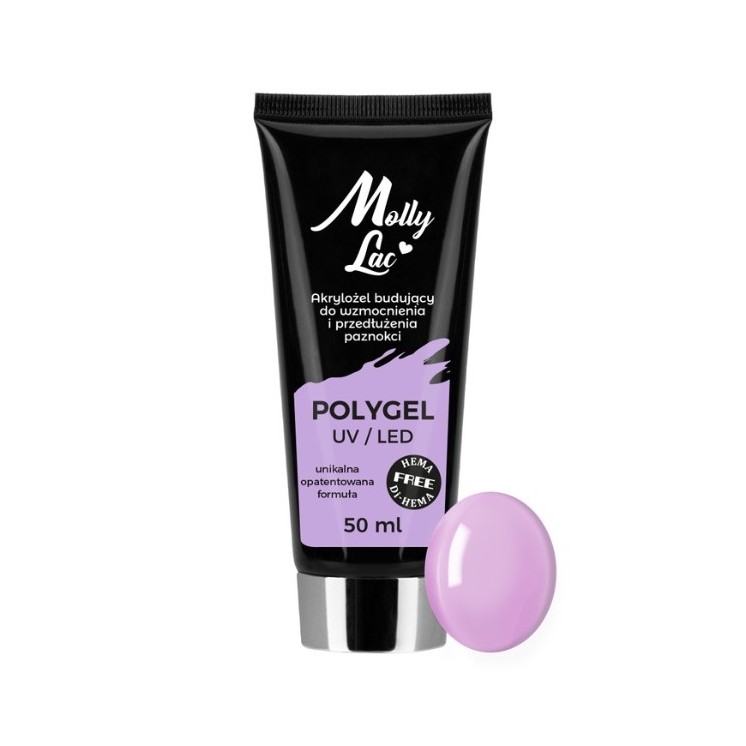 MollyLac Polygel akrylożel budujący Mollylac Hema/di-Hema Wild Orchid 50 ml 