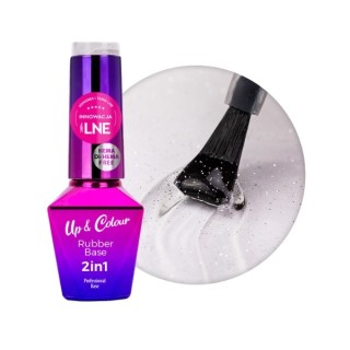 Baza kauczukowa Rubber Base 2w1 Up&Colour MollyLac Frozen Hema/di-Hema free 10 g nr 2 Baza kauczukowa Rubber Base 2w1 Up&Colour MollyLac Frozen Hema/di-Hema free 10 g nr 2