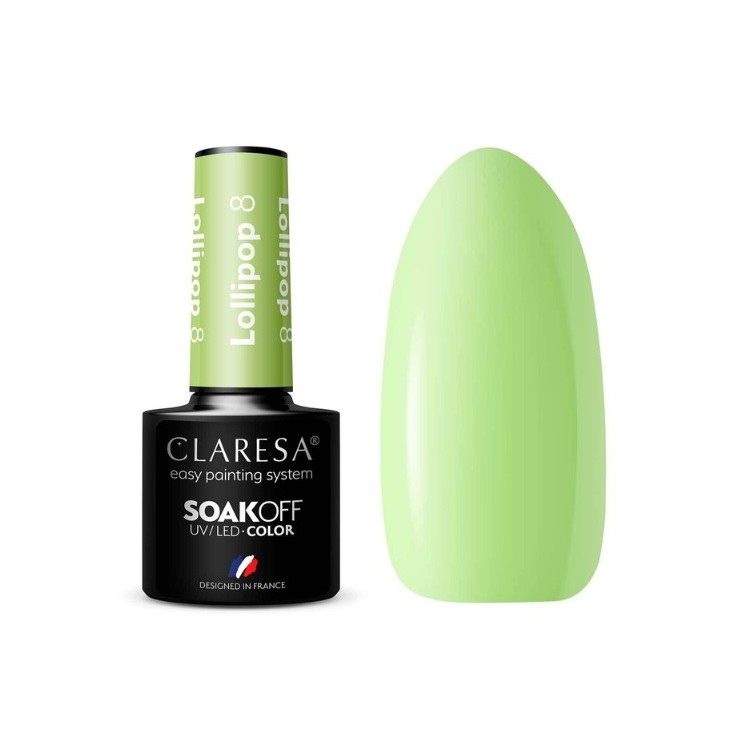 Claresa Lollipop Lakier hybrydowy do paznokci /8/ 5 g 