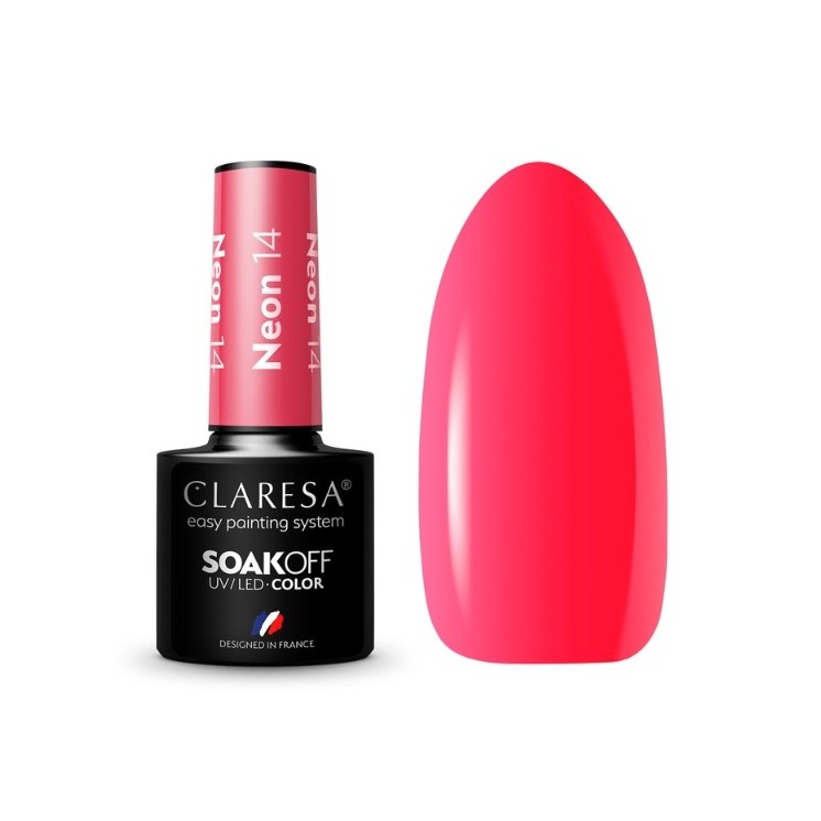 Claresa Neon Lakier hybrydowy do paznokci /14/ 5 g 