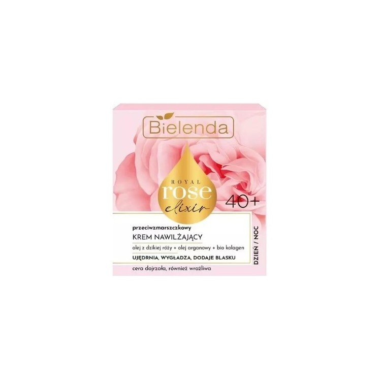 Bielenda Royal Rose Elixir Anti-Wrinkle Moisturizing Face Cream for Sensitive Skin 40+ 50 ml
