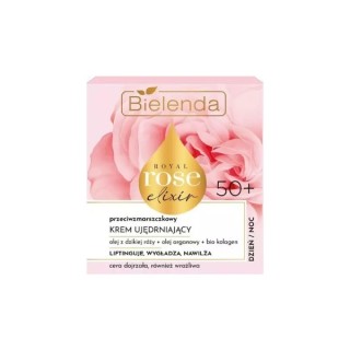 Bielenda Royal Rose Elixir Przeciwzmarszczkowy Krem do twarzy ujędrniający do cery wrażliwej 50+ 50 ml Bielenda Royal Rose Elixir Przeciwzmarszczkowy Krem do twarzy ujędrniający do cery wrażliwej 50+ 50 ml