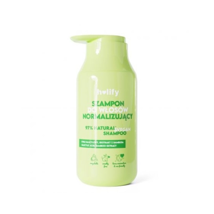 Holify normalizujący Szampon do włosów ekstrakt z Bambusa & Kwas Salicylowy 300 ml