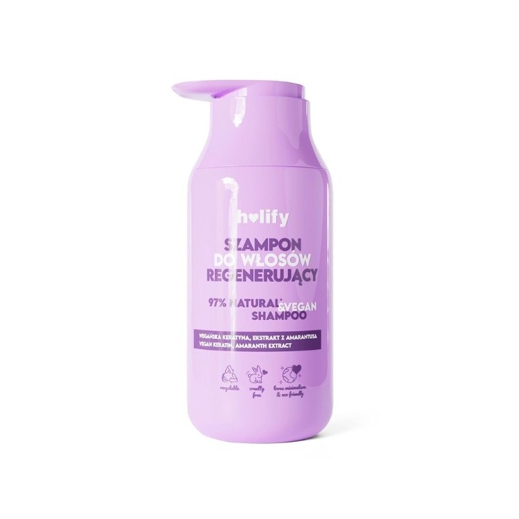 Holify regenerujący Szampon do włosów wegańska Keratyna & Amarantus 300 ml