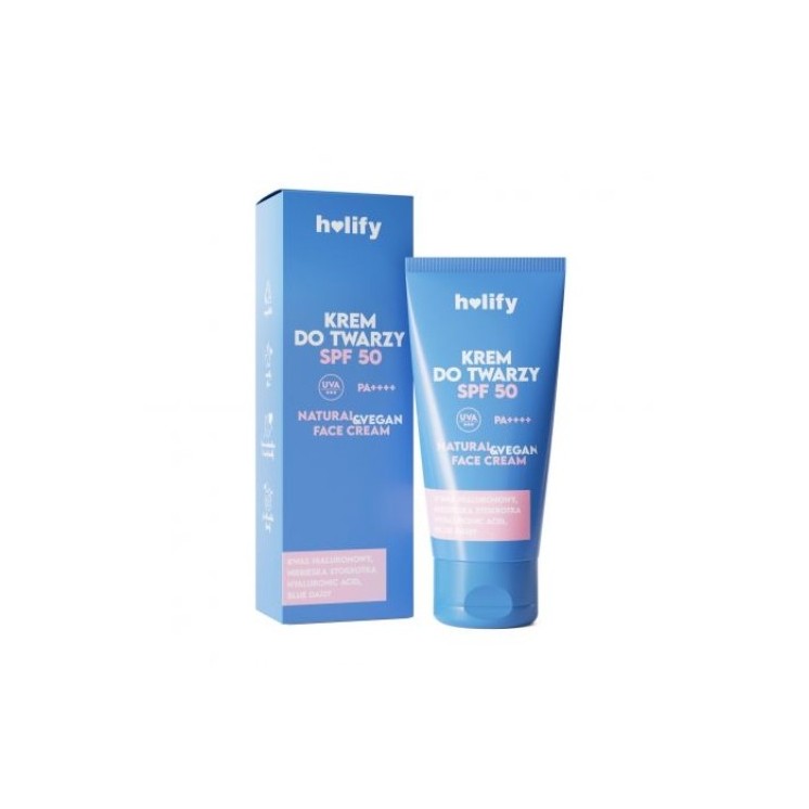 Holify hialuronowy Krem do twarzy SPF50 50 ml