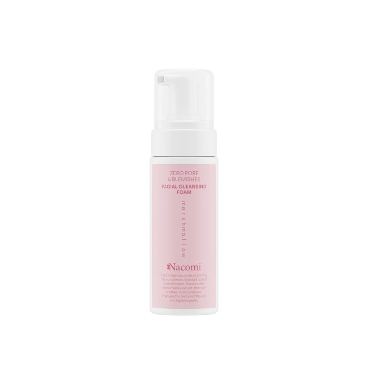 Nacomi Zero pore&Blemishes oczyszczająca Pianka do mycia twarzy Marshmallow 150 ml