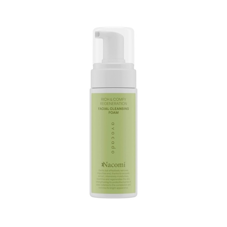 Nacomi Rich&Comfy Regeneration oczyszczająca Pianka do mycia twarzy Awokado 150 ml