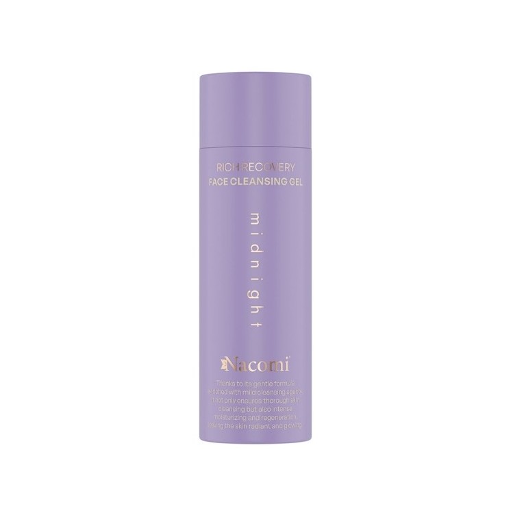Nacomi Rich recovery Żel do mycia twarzy Midnight 140 ml