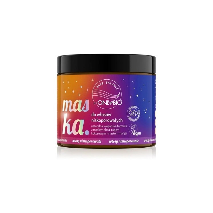 ONLYBIO Hair in Balance Maska do włosów niskoporowatych 400 ml