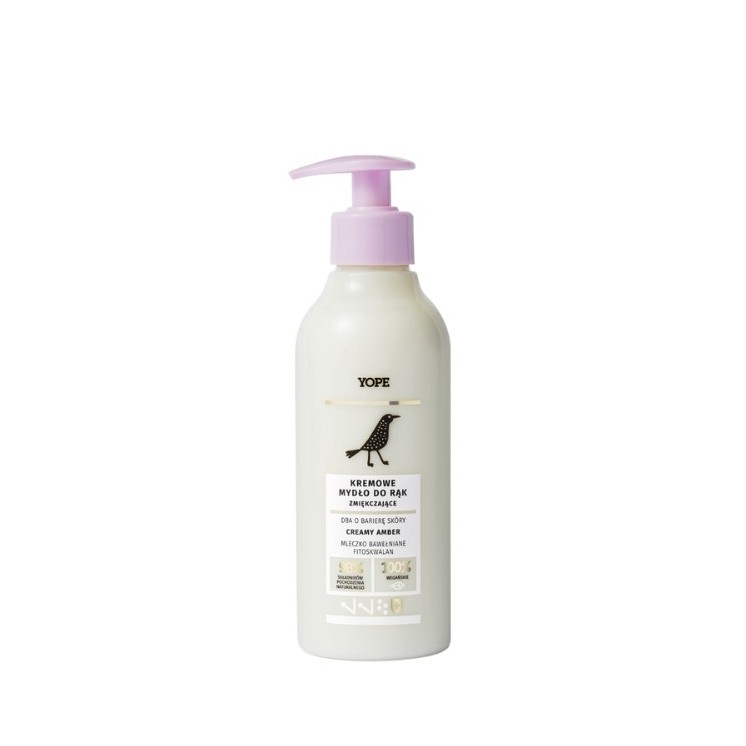 YOPE Kremowe zmiękczające mydło do rąk Creamy amber 300 ml