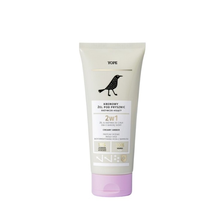 YOPE Pflegendes und beruhigendes cremiges amber -Duschgel 200 ml