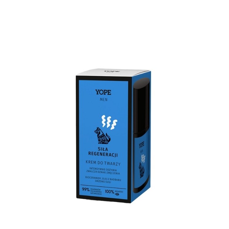 YOPE Men Wood Krem do twarzy dla mężczyzn Siła regeneracji 50 ml