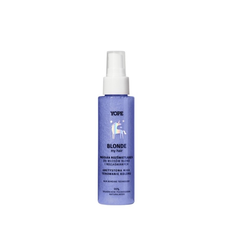 YOPE BLOND my HAIR Mgiełka rozświetlająca do włosów blond i rozjaśnianych ametyst 100 ml