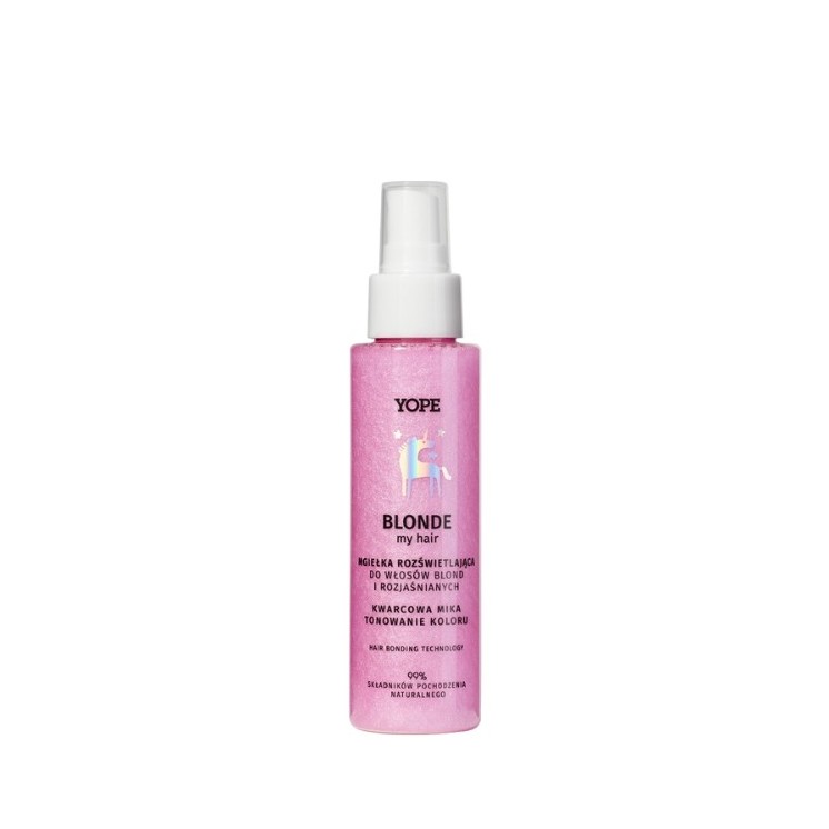 YOPE BLOND my HAIR Aufhellender Nebel für blondes und gebleichtes Haar, Quarzglimmer, 100 ml