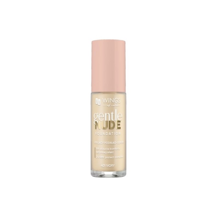 AA Wings of Color Gentle Nude Foundation Kryjący podkład-serum 401 Ivory 30 ml