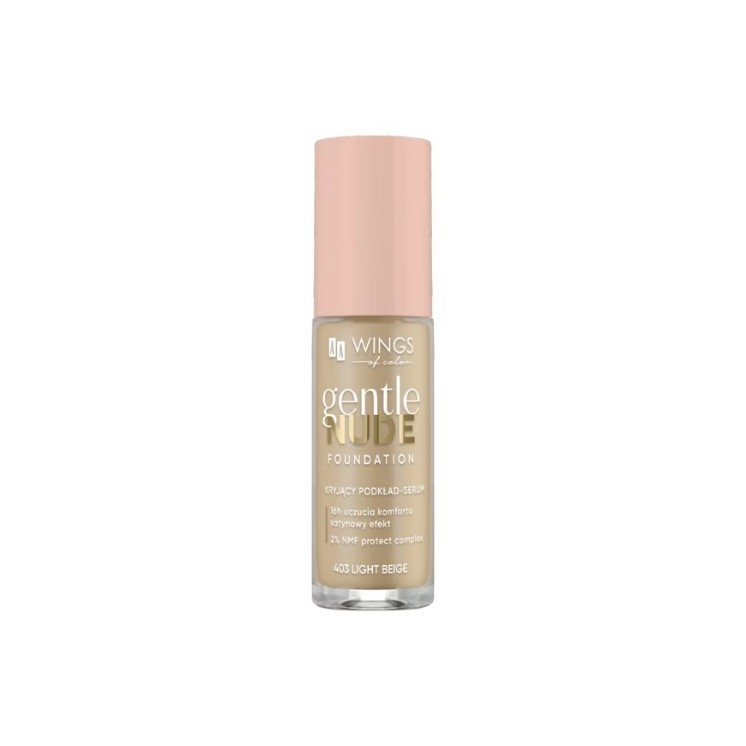AA Wings of Color Gentle Nude Foundation Abdeckendes Foundation- serum 403 Light Beige 30 ml