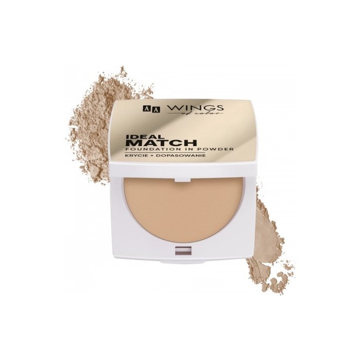 AA Wings of Color Ideal Match Foundation In Powder Wielofunkcyjny podkład w pudrze Beige 8,5 g