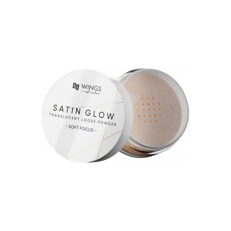 AA Wings of Color Satin Glow puder do twarzy transparentny 3,5 g