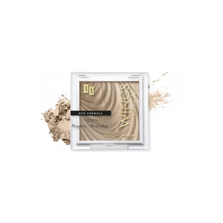 AA Wings of Color Glass Highlighter Wielofunkcyjny rozświetlacz z efektem tafli 02 Gold Glow 7 g