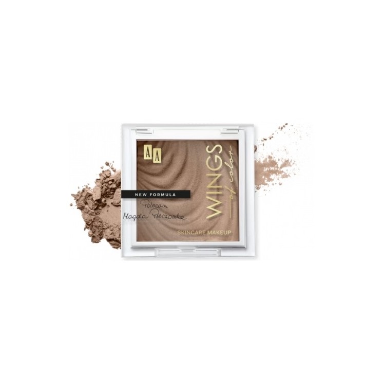 AA Wings of Color Matte Bronze Матовий бронзер для контурування обличчя 01 Soft Bronze 7 г