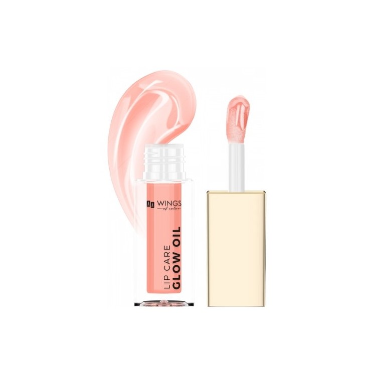AA Wings of Color Lip Care Glow Oil Pielęgnujący olejek do ust 01 Peach 4,5 ml