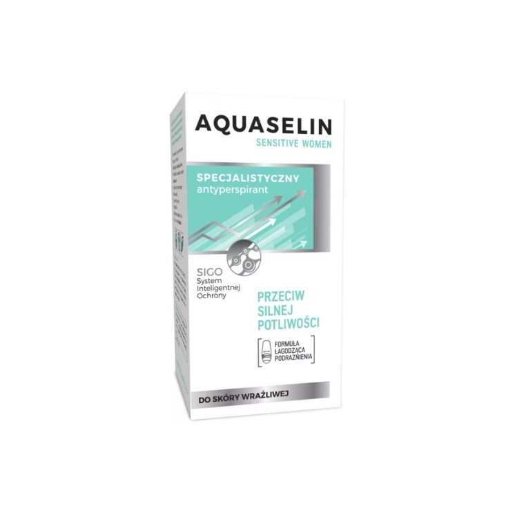 Aquaselin Sensitive Women Roll-on przeciw silnej potliwości 50 ml