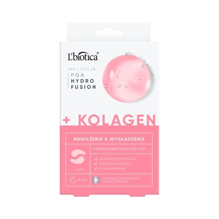 L'biotica PGA Hydro Fusion Hydrogel Augenklappen mit Kollagen 2 Stück